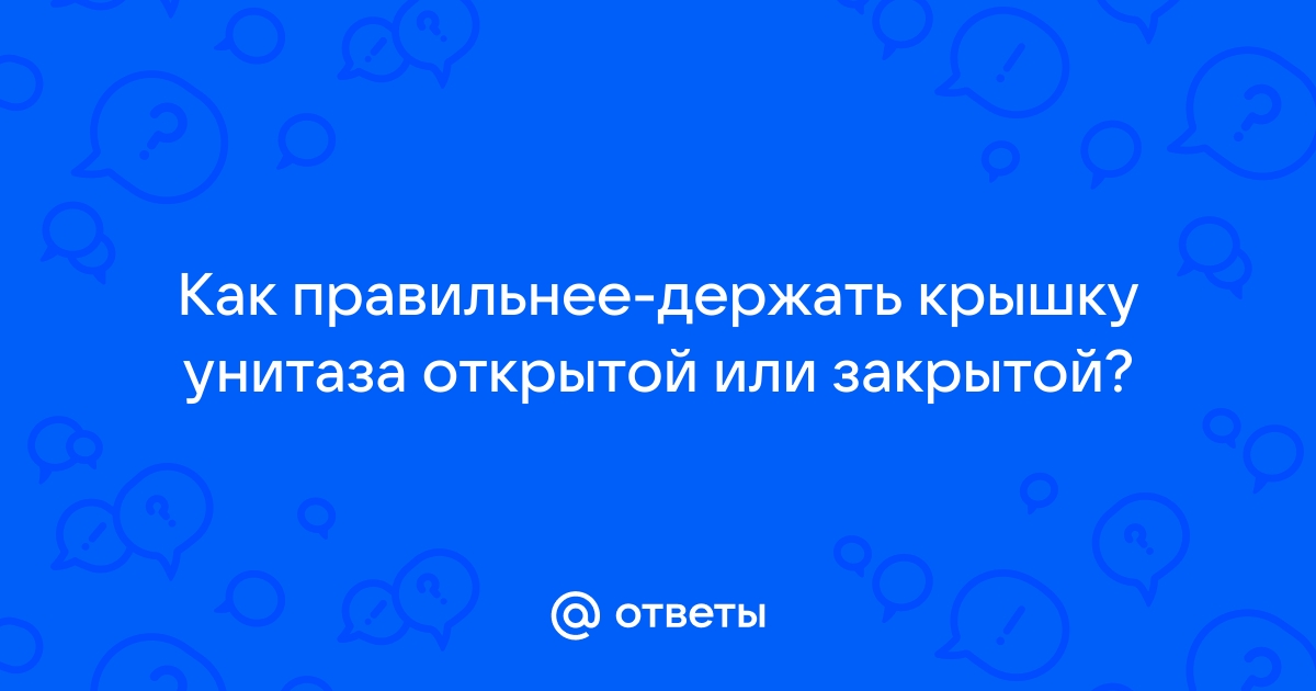 3 причины, почему нельзя держать крышку унитаза открытой