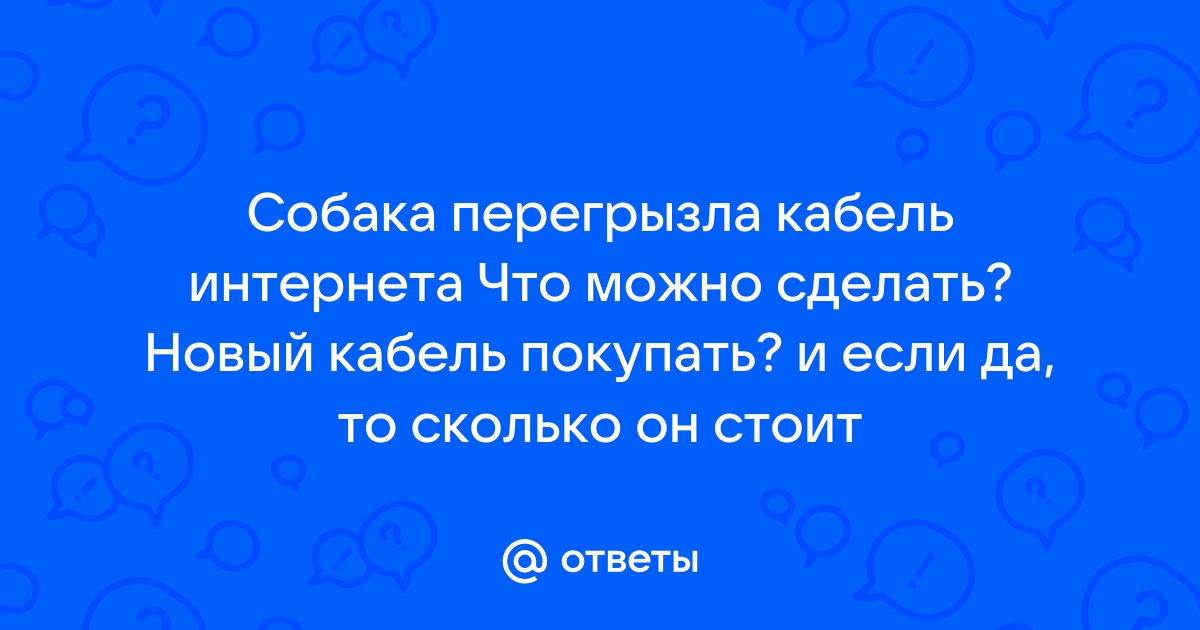 Кот перегрыз телефонный провод,можно ли починить? - Форум Mastergrad