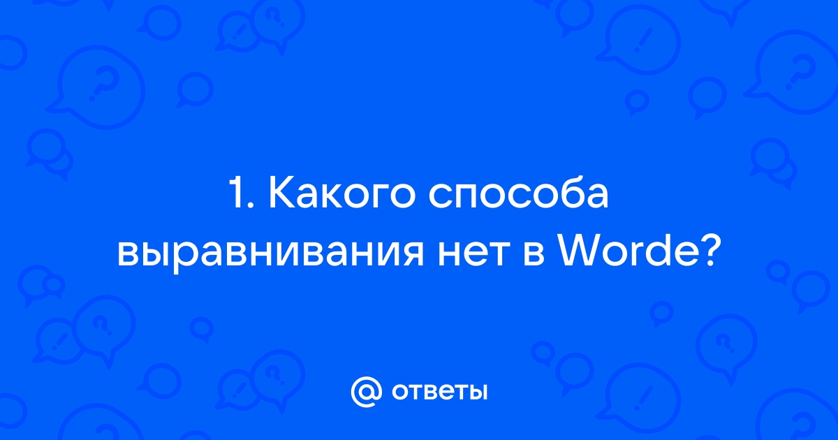 Текстовый редактор MS WORD