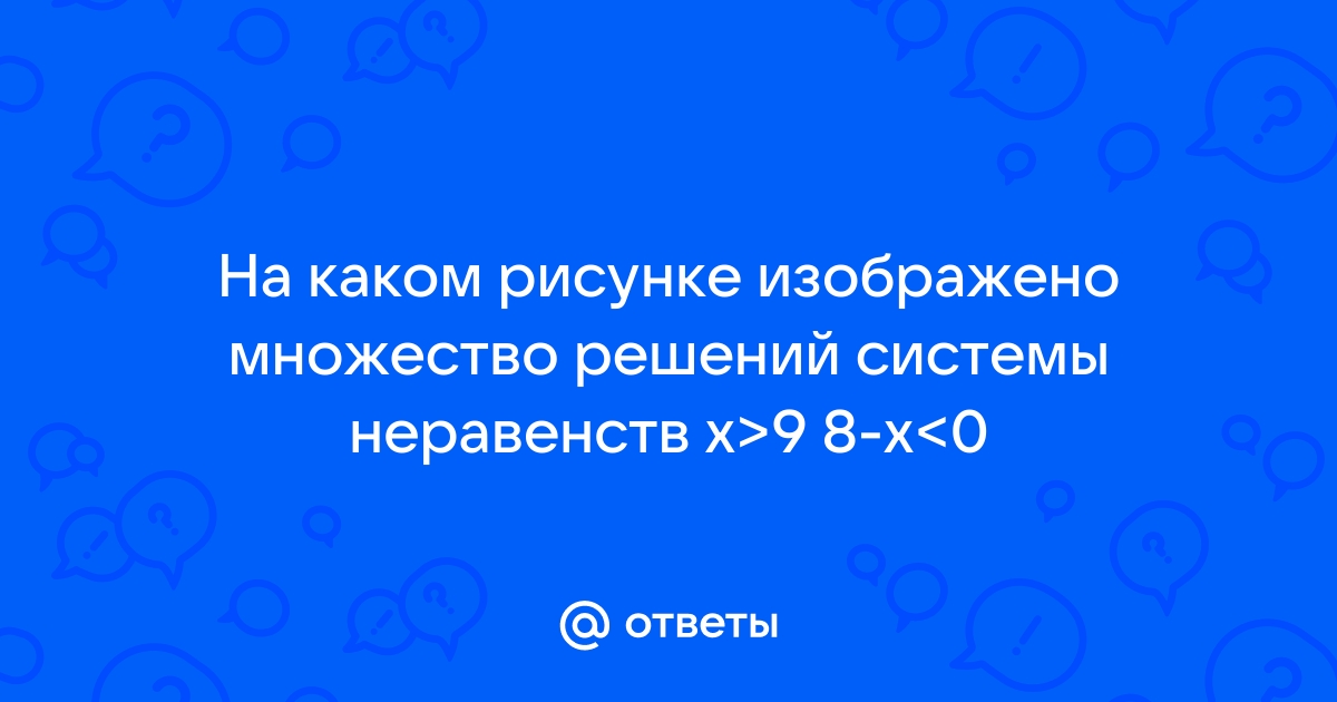 На каком рисунке изображено множество решений неравенства х 3 4 х