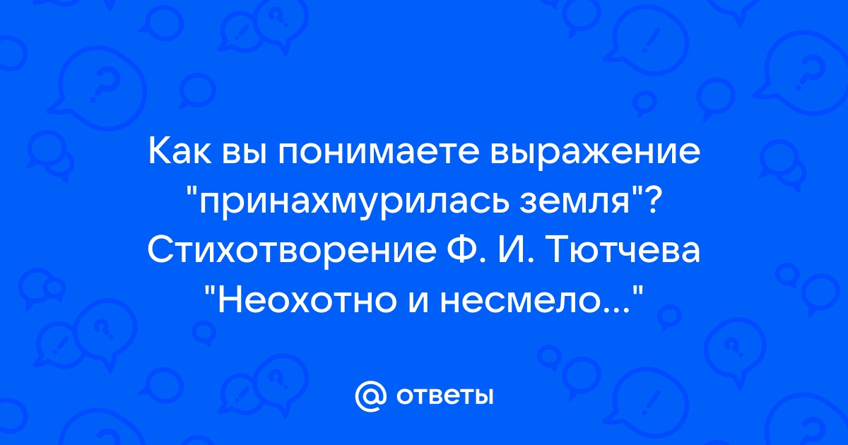 Как вы понимаете это выражение