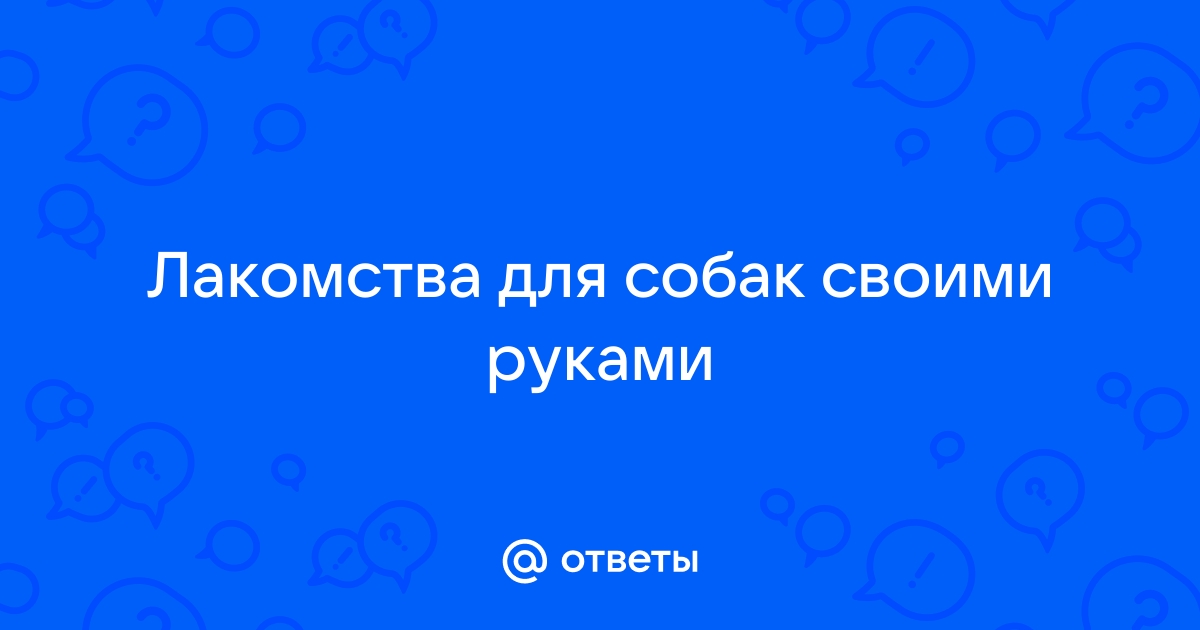 Как сделать натуральные лакомства для собак своими руками: 7 простых вариантов