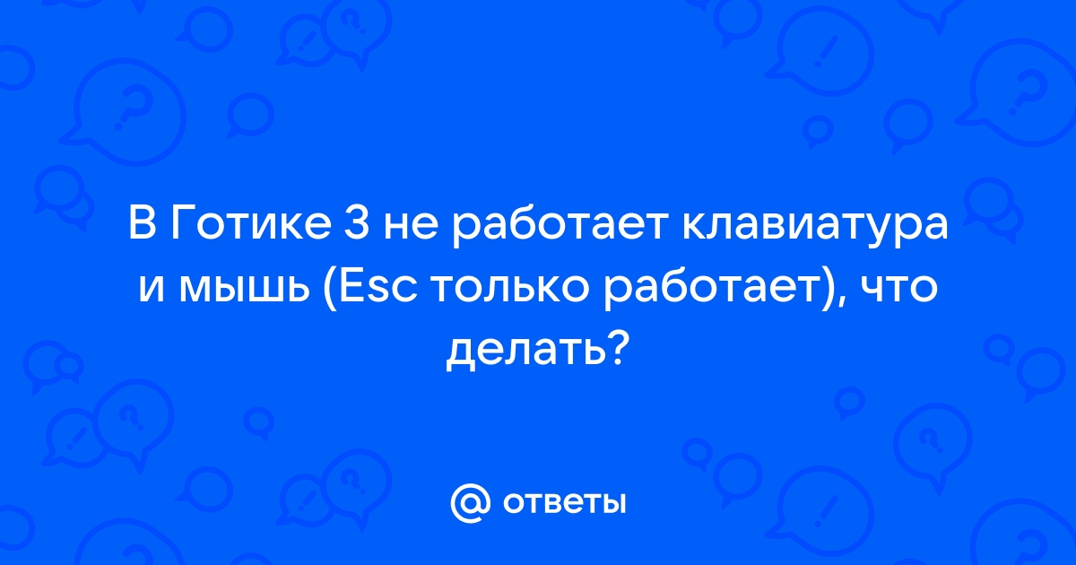 Почему в готике 3 нет текста