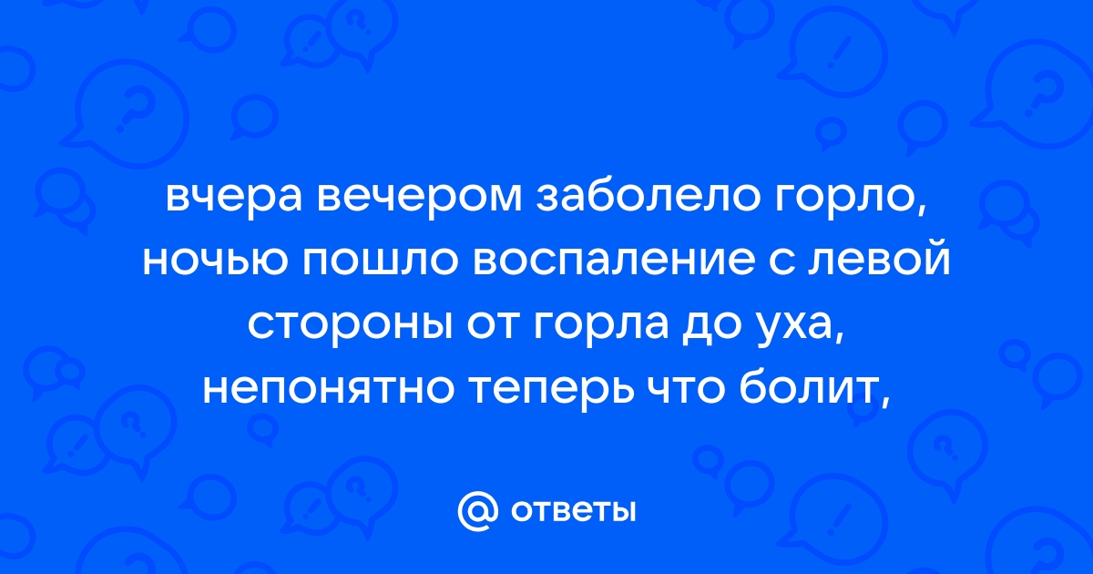 Боль в горле - описание симптома, возможные причины боли, диагностика и лечение