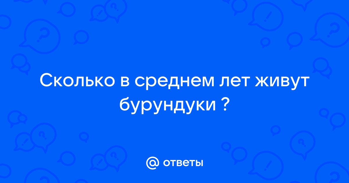 Ответы Mail.ru: Сколько в среднем лет живут бурундуки ?