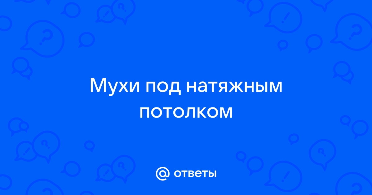 Мухи под натяжным потолком как избавиться