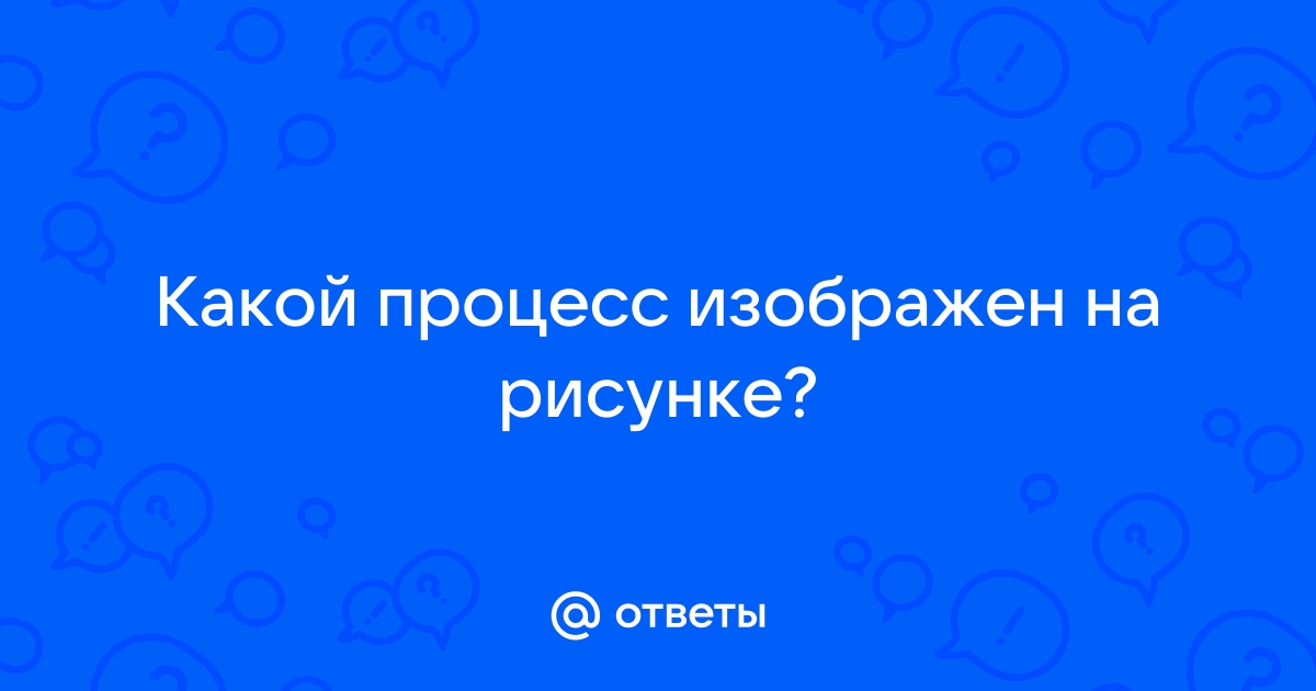 Какой процесс изображен на рисунке огэ