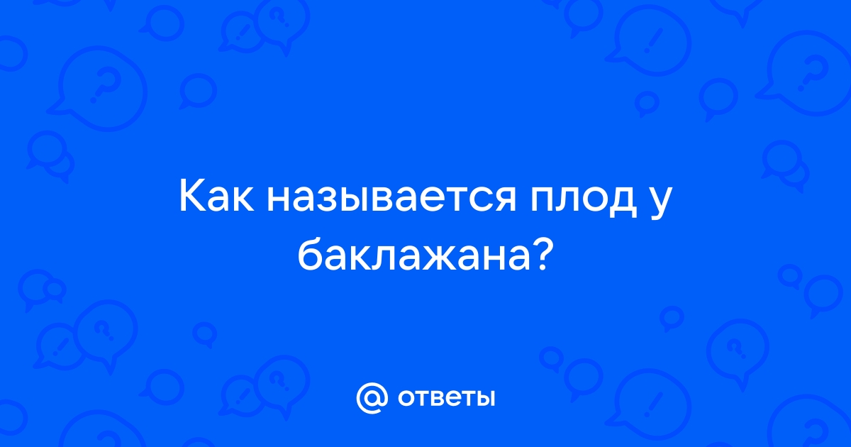 ПЛОД БАКЛАЖАНА ПО СУТИ СКАНВОРД 5 БУКВ [СЛОВО]