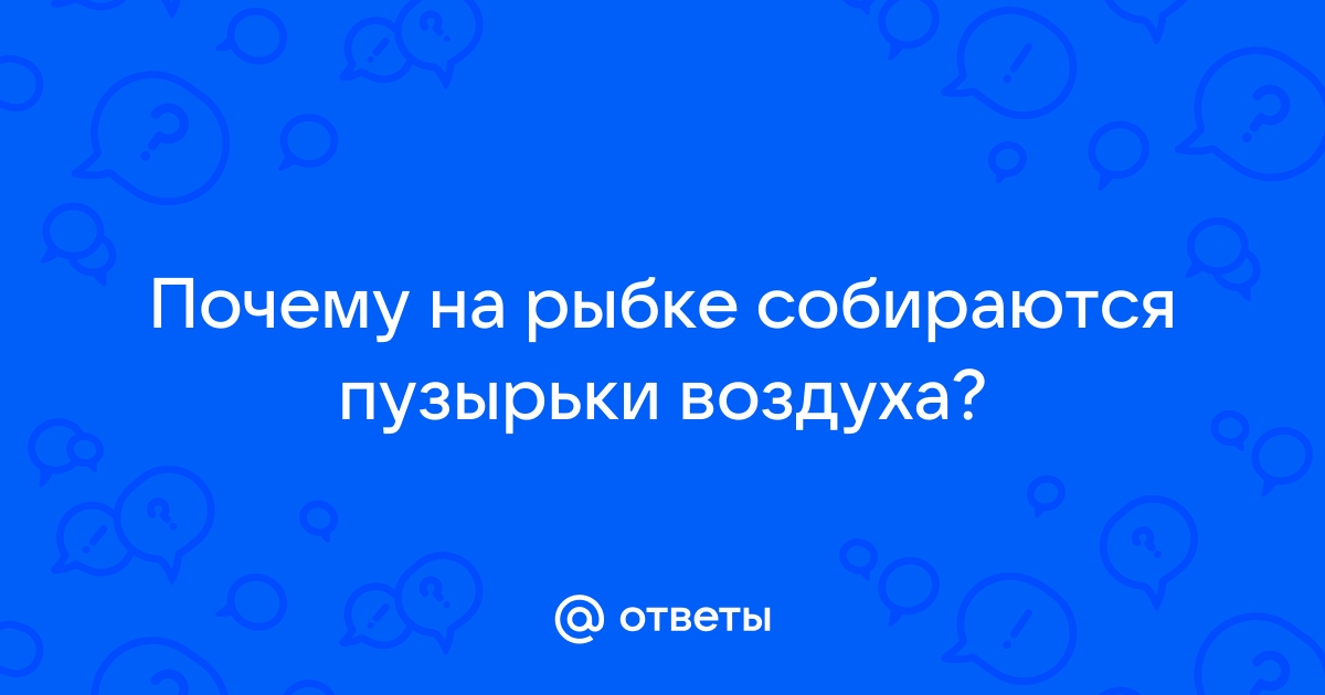 Газовая эмболия в домашнем аквариуме - возможна?