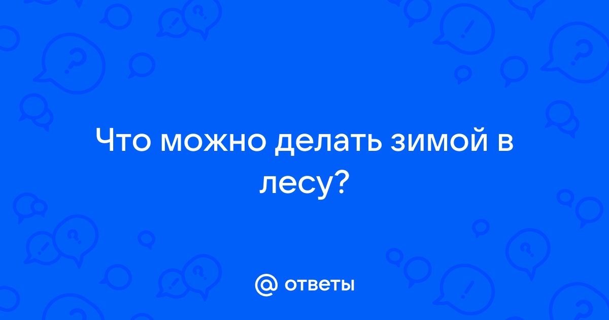 Что можно сделать зимой список