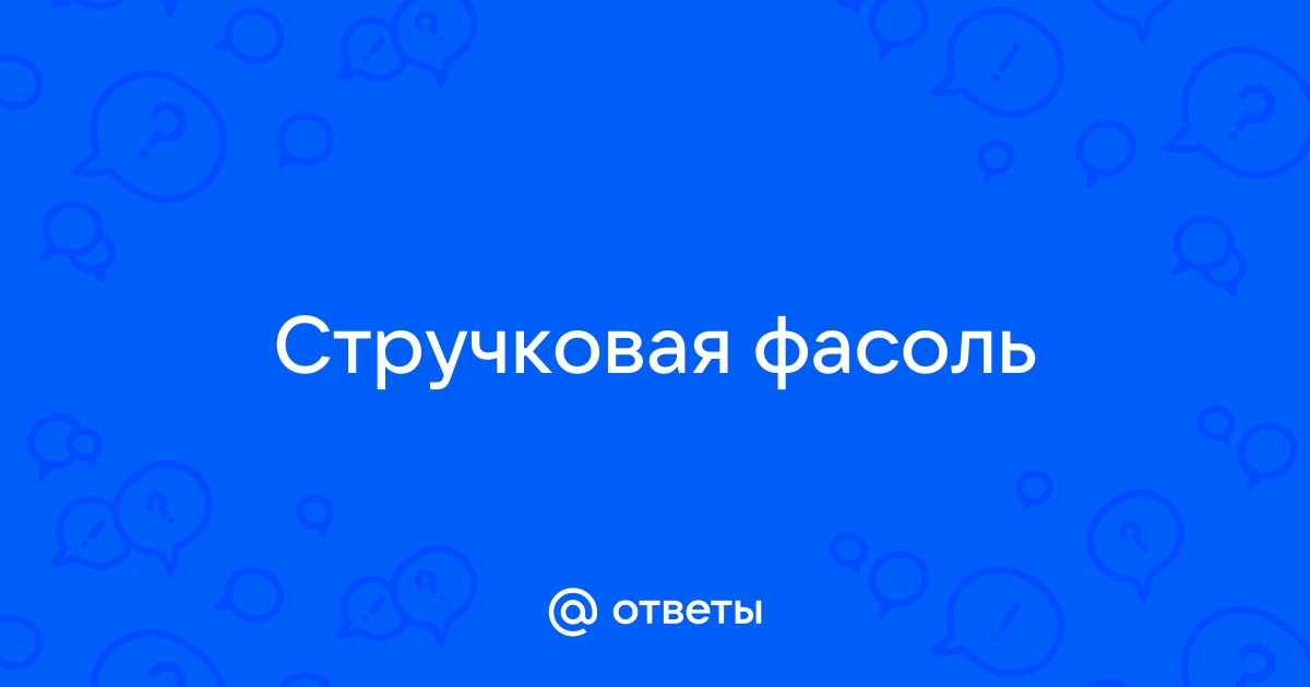 Стручковая фасоль слабит или крепит стул