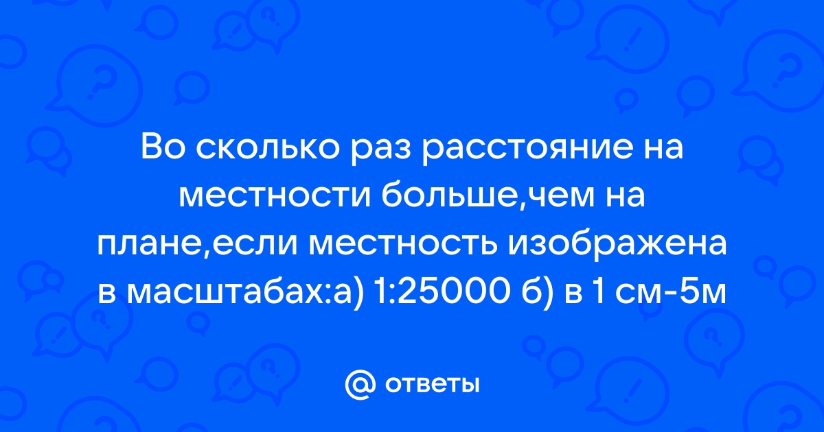 Показатель по которому можно узнать во сколько раз расстояния на местности уменьшены при изображении