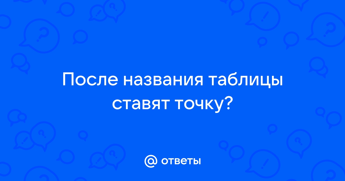 После заголовка ставить точку