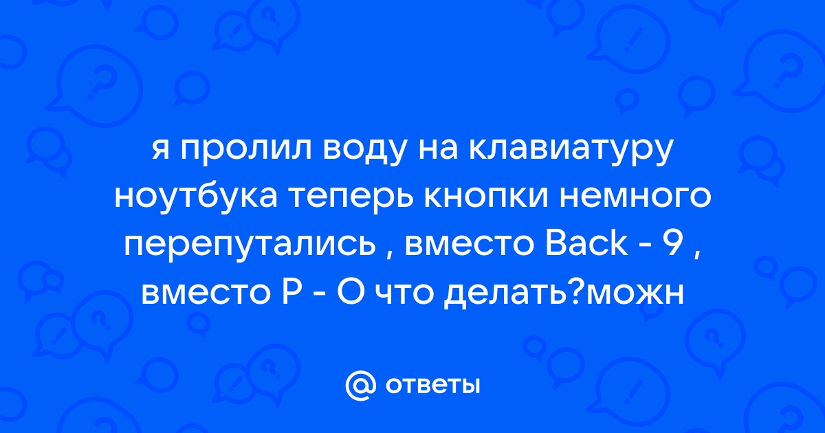 Пролил шампанское на ноутбук что делать