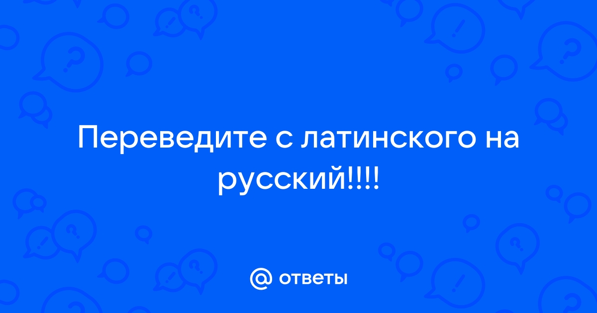 Перевод с латинского на русский по фото с телефона бесплатно