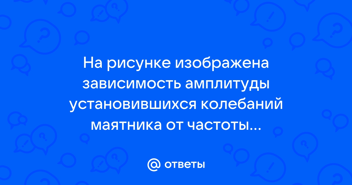 Качели периодически подталкивают рукой т е действуют на них вынужденной силой на рисунке