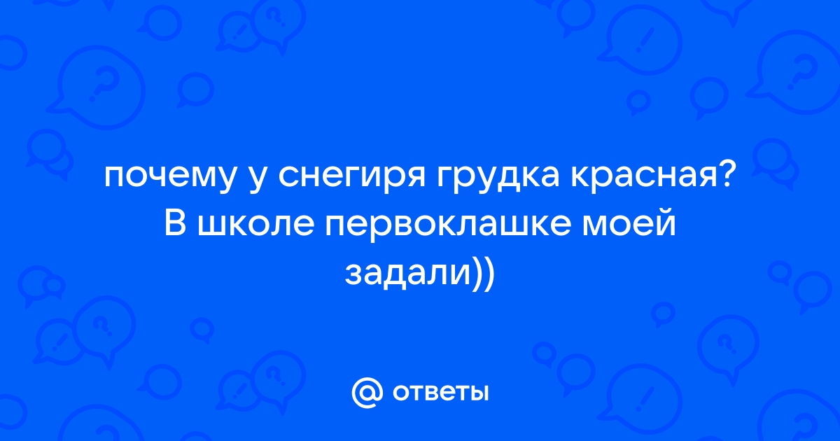 Что общего у снегиря и фламинго?