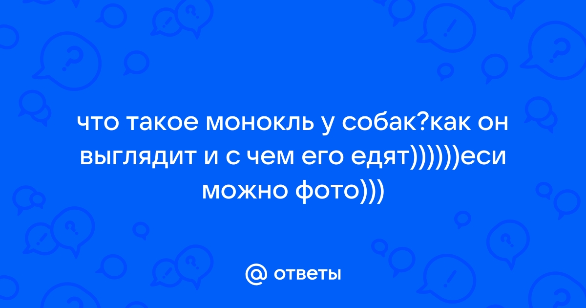 Монокль - делаем красивые фото необычным образом