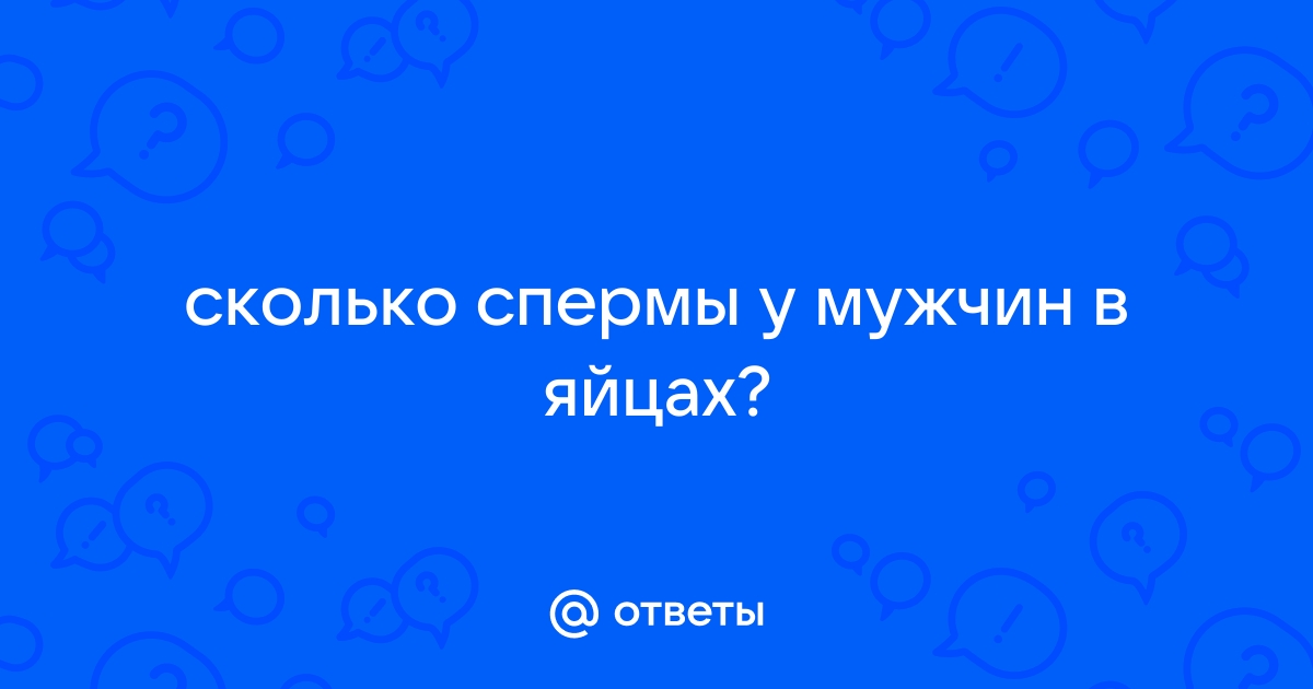 Образование спермы