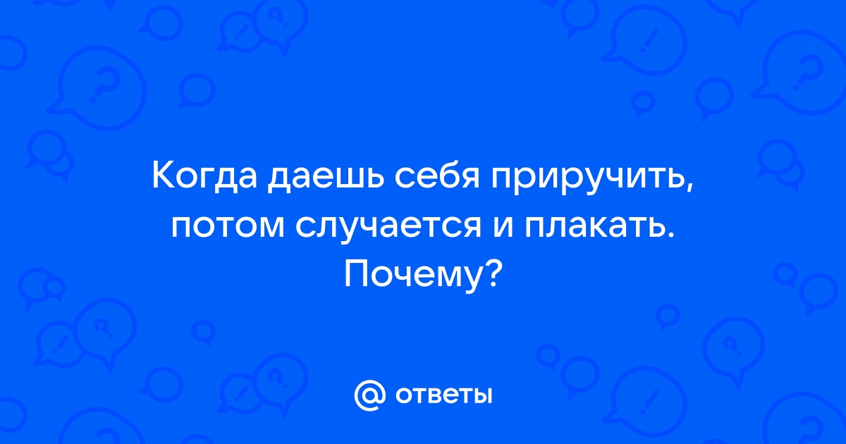 Когда даешь себя приручить потом случается и плакать картинки