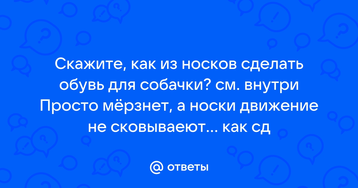 Носочки для животных, 4 шт / набор