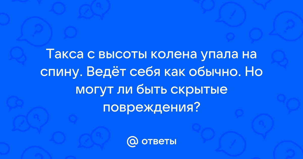 Что нужно искать после падения и поскальзывания