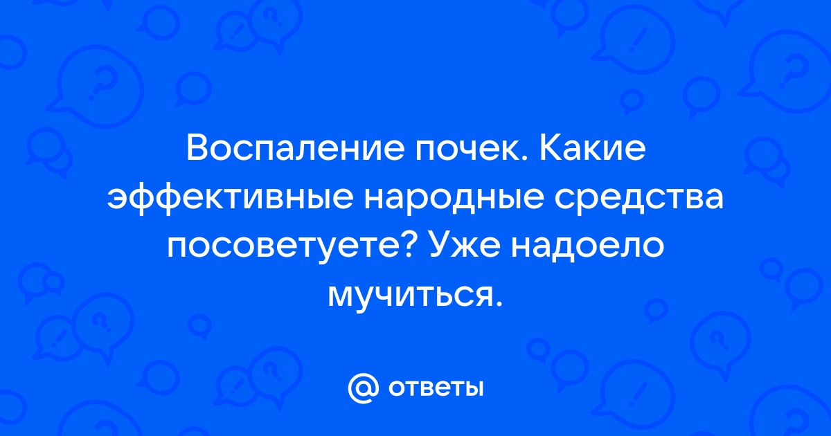 Как очистить почки в домашних условиях | «Центр Болотова»