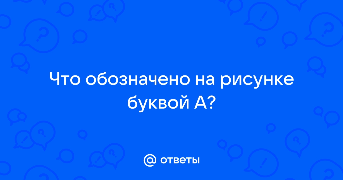 Что обозначено на рисунке буквой а