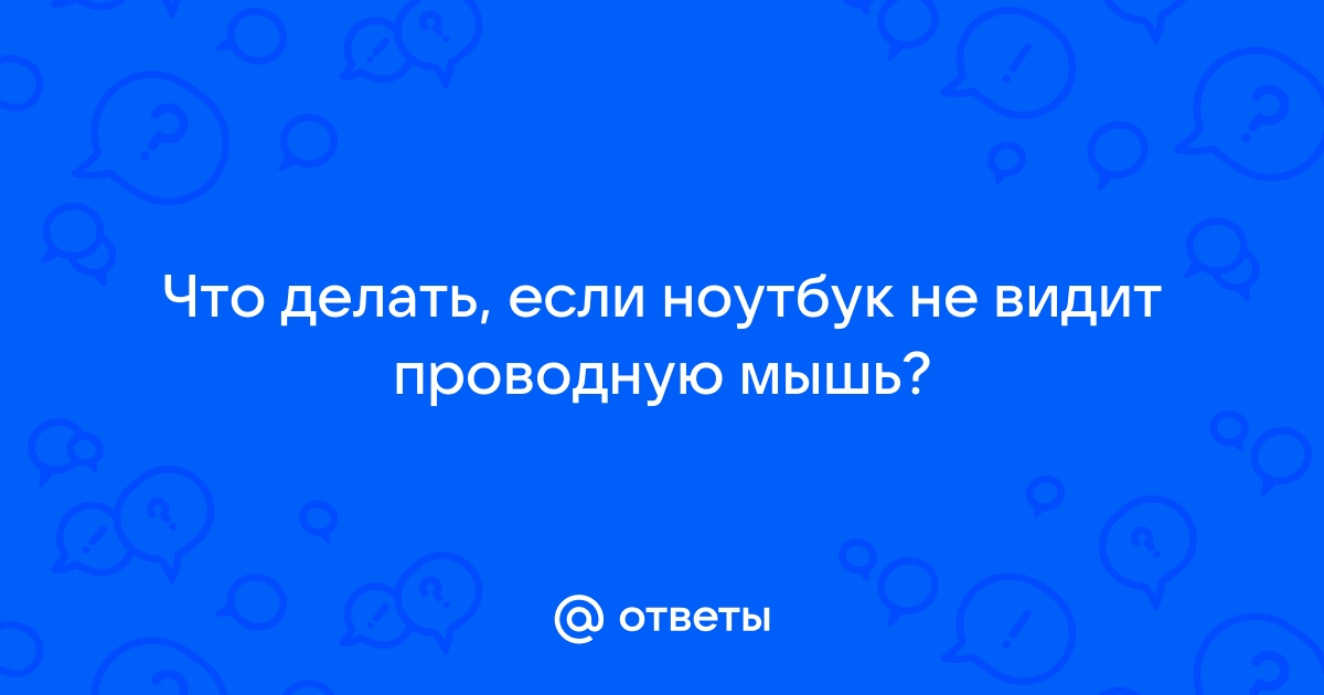 Компьютер не видит мышь: что нужно проверить (по шагам)