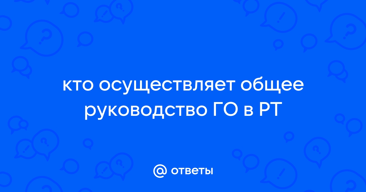 Кто осуществляет руководство го на объекте тест