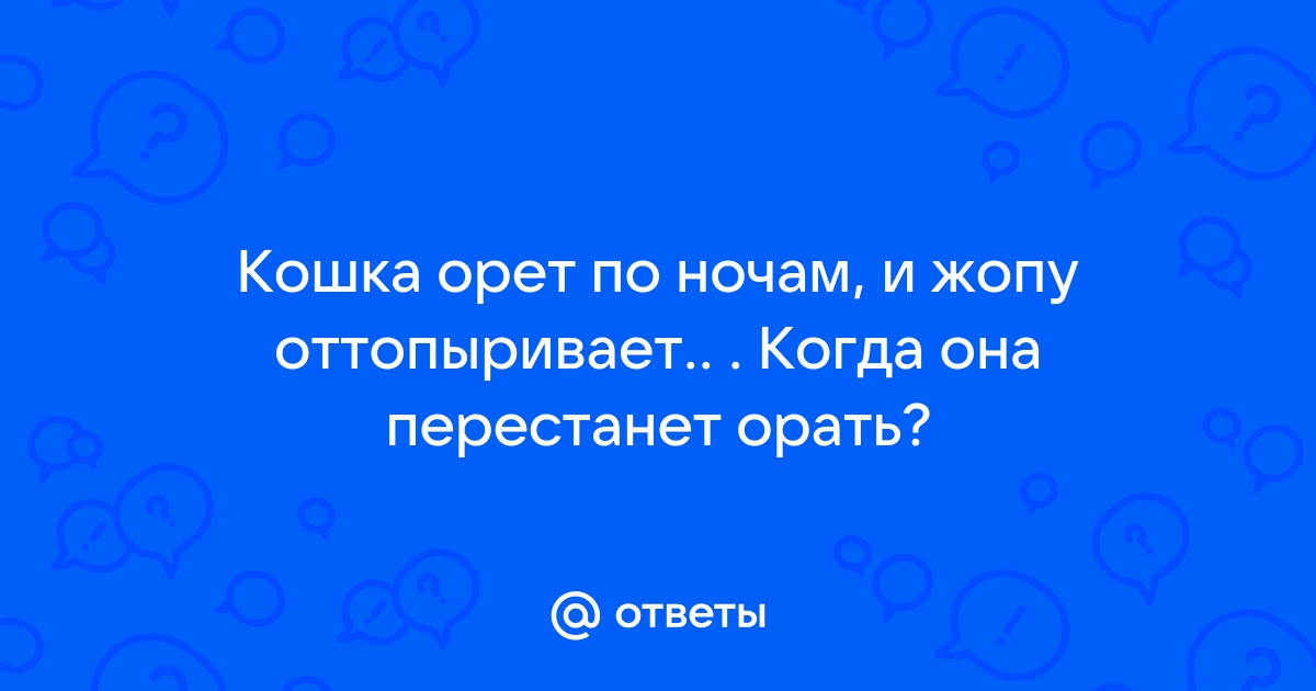 Результаты поиска по орет от боли в жопе