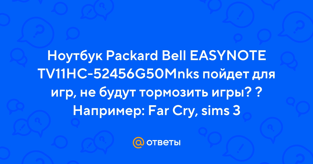 Купить Ноутбук Packard Bell Easynote Tv11hc-52456g50mnks