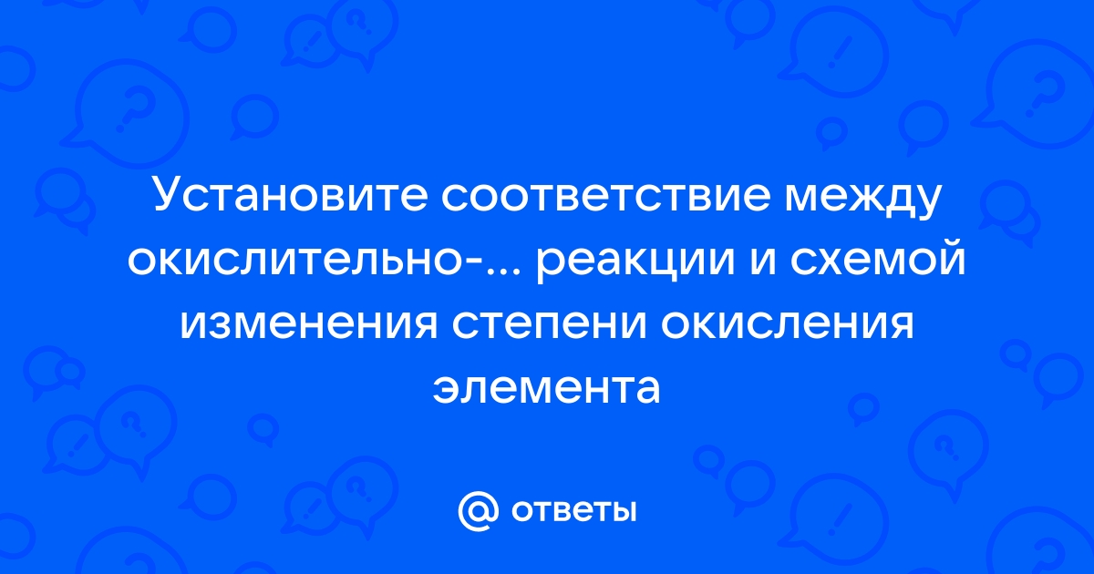 Установите соответствие между схемой реакции и изменением степени окисления восстановителя fecl3